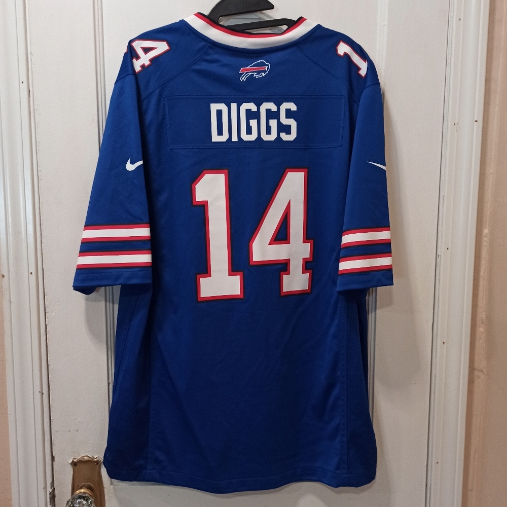Nike Vapor Limited Stefon Diggs Buffalo Bills NFL Football Jersey Blue Adult L - Picture 7 of 16